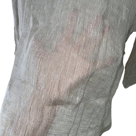 J Jill Womens Top Size XL Gray Gauzy Knit Lagenlook Crew Neck Casual New - Picture 4 of 11